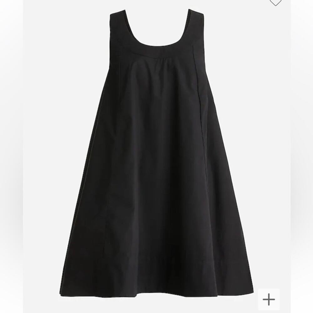 J. Crew Black Midi Dress